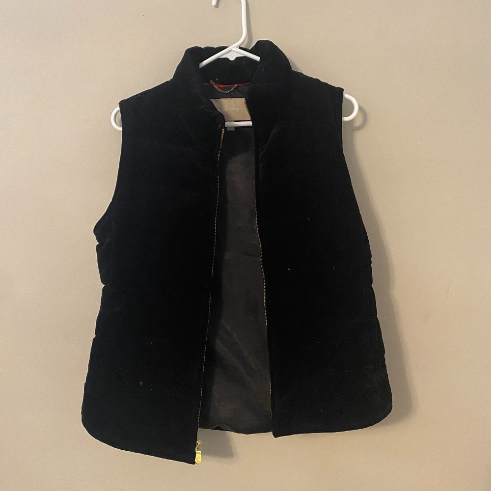 Black Velour Lifestyle Vest